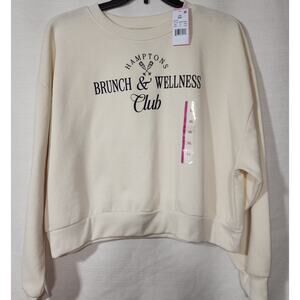 Hamptons Brunch & wellness club women's sweatshirt Size XXL